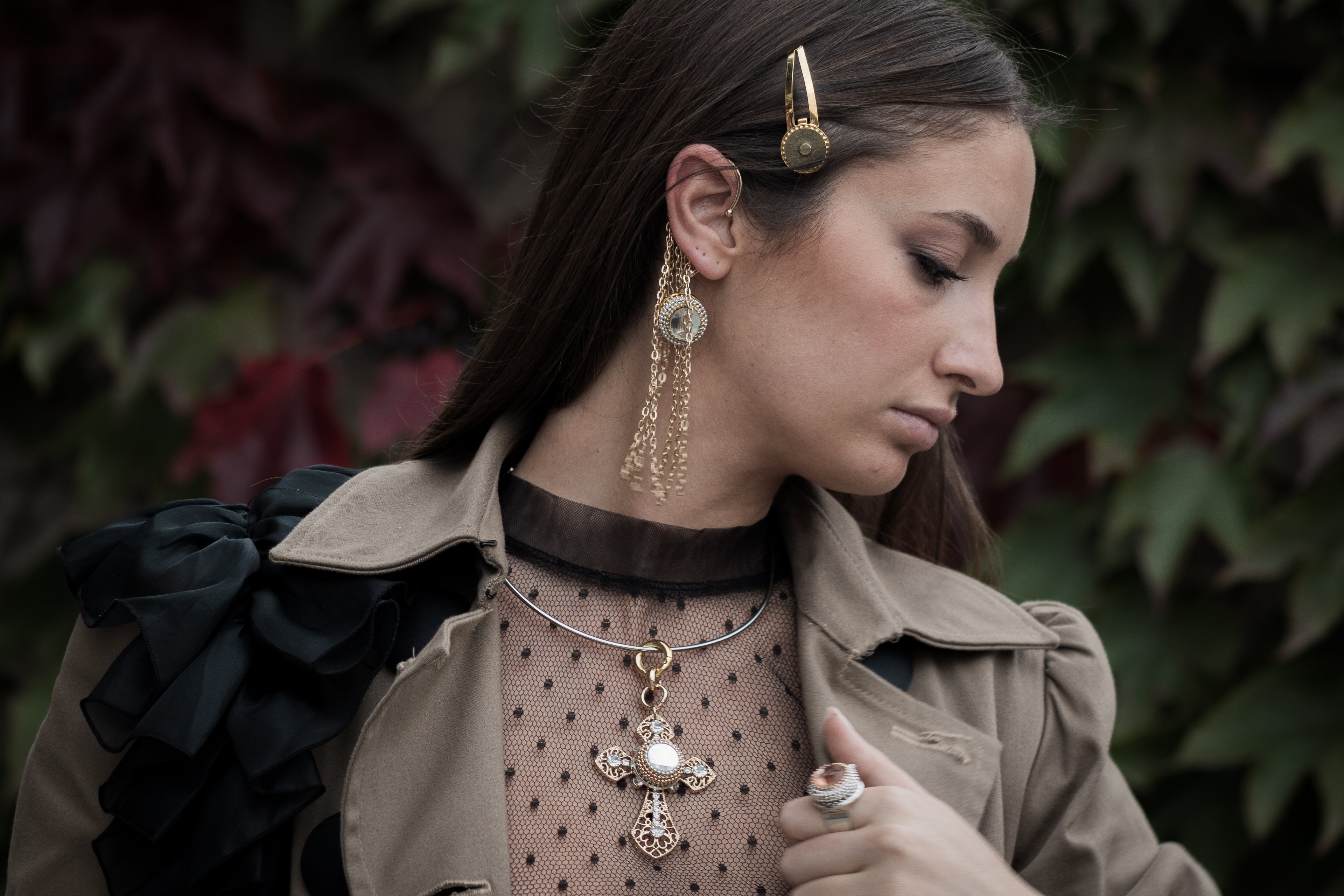 orecchini, collane, pendenti, fermagli per capelli componibili e trasformabili di Claudia De Rosa Jewelry