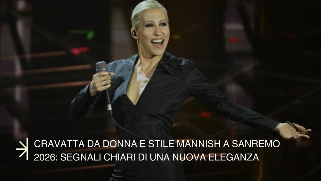 Cravatta da donna e stile mannish a Sanremo 2026: segnali chiari di una nuova eleganza
