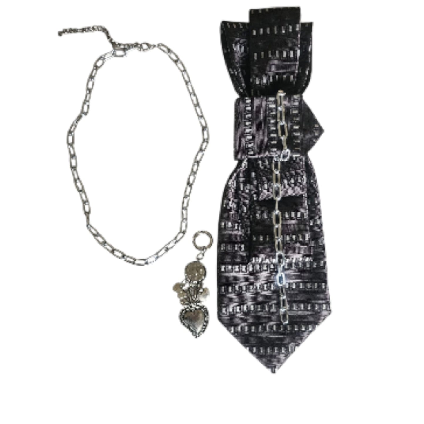 3 pezzi in 1 Collana Cravatta Gioiello Urban Warrior by claudia de rosa jewelry