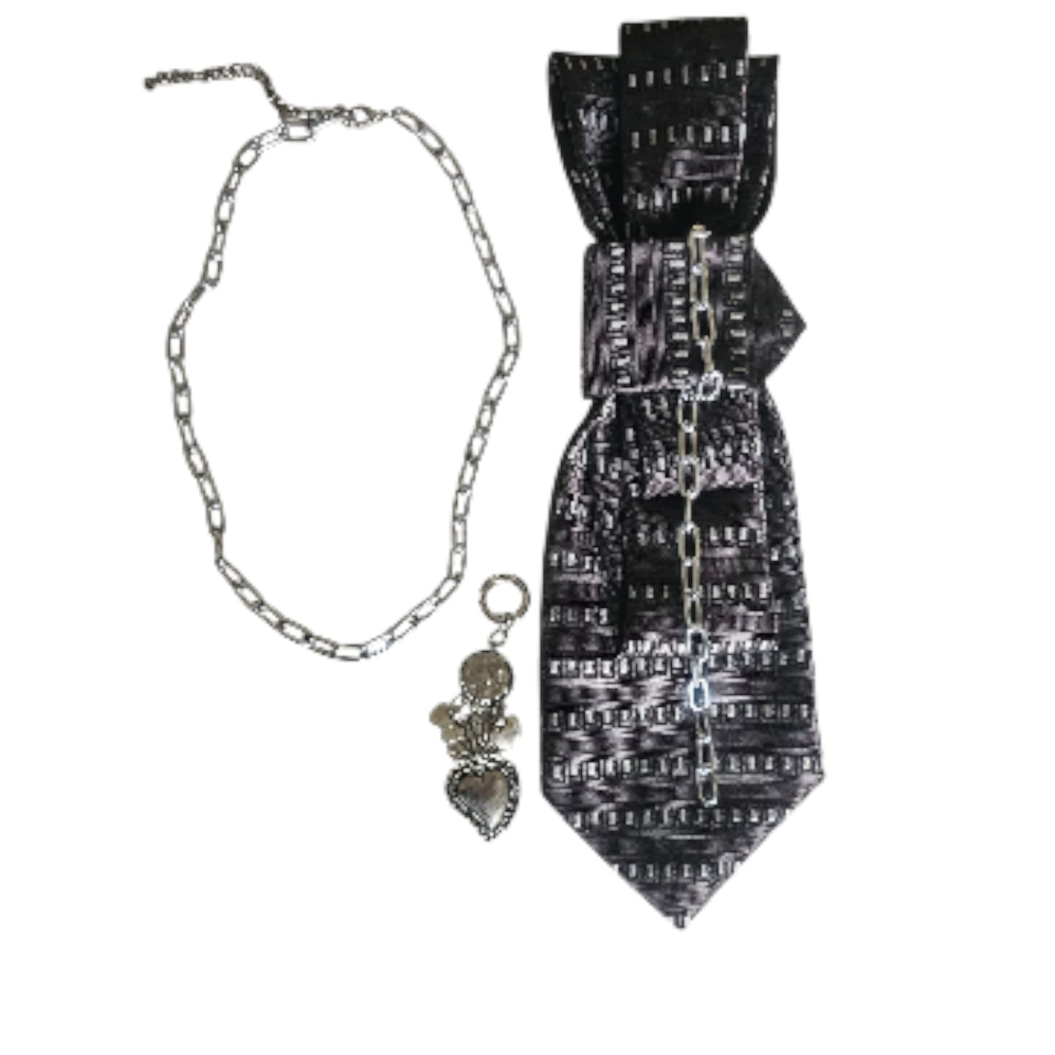 3 pezzi in 1 Collana Cravatta Gioiello Urban Warrior by claudia de rosa jewelry
