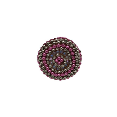 ANELLO ROCKABILLY METALLIC FUCSIA - Anelli Rockabilly