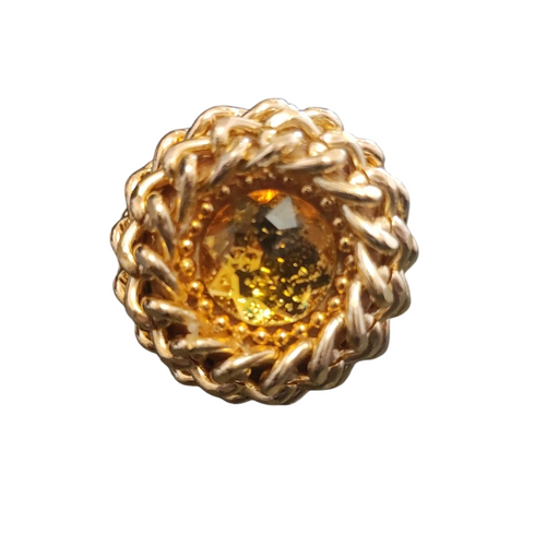 Anello Nido di Luce con cristallo swarovski luce, posizione frontale