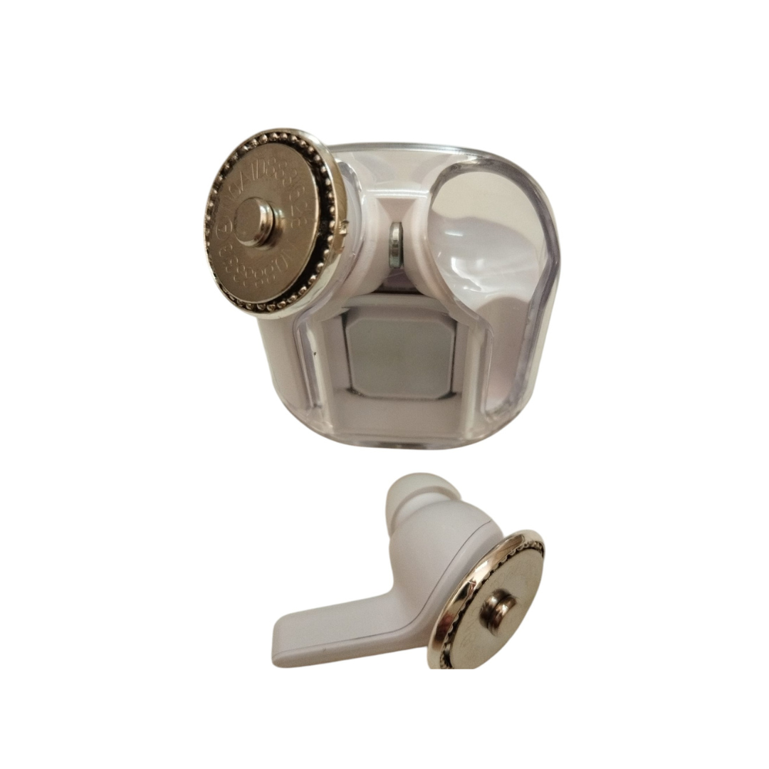 Auricolari con gioiello wifi bluetooth per cellulare e dispositivi elettronici colore bianco