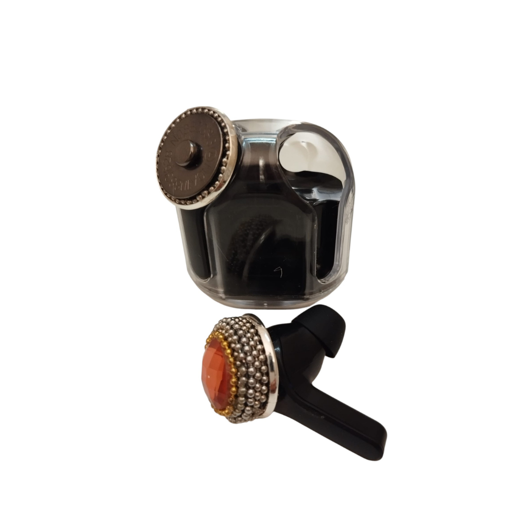 Auricolari con gioiello wifi bluetooth per cellulare e dispositivi elettronici neri con Clap Calamita