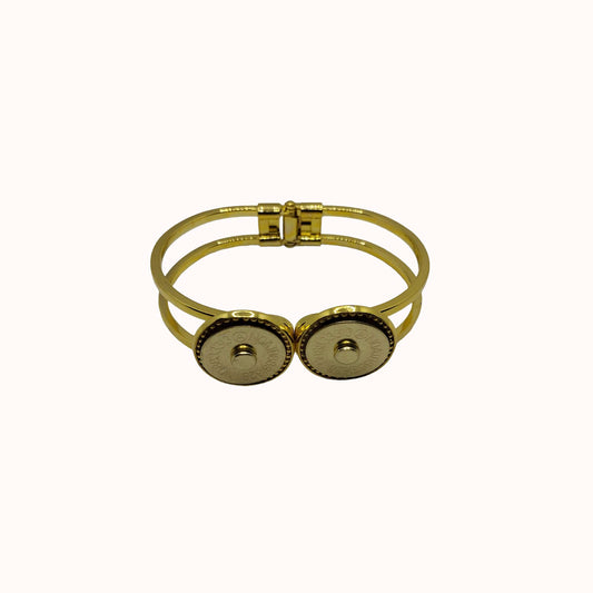 BRACCIALE CALAMITA DOUBLE SNAP - Oro - Bracciale Calamita
