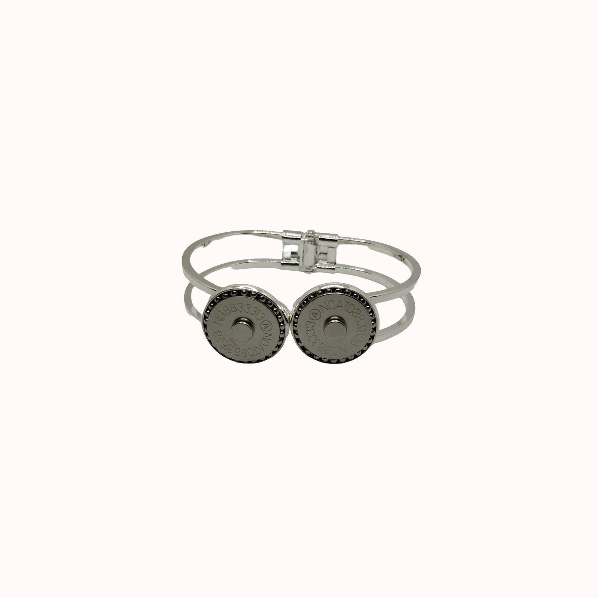 BRACCIALE CALAMITA DOUBLE SNAP - Argento - Bracciale Calamita