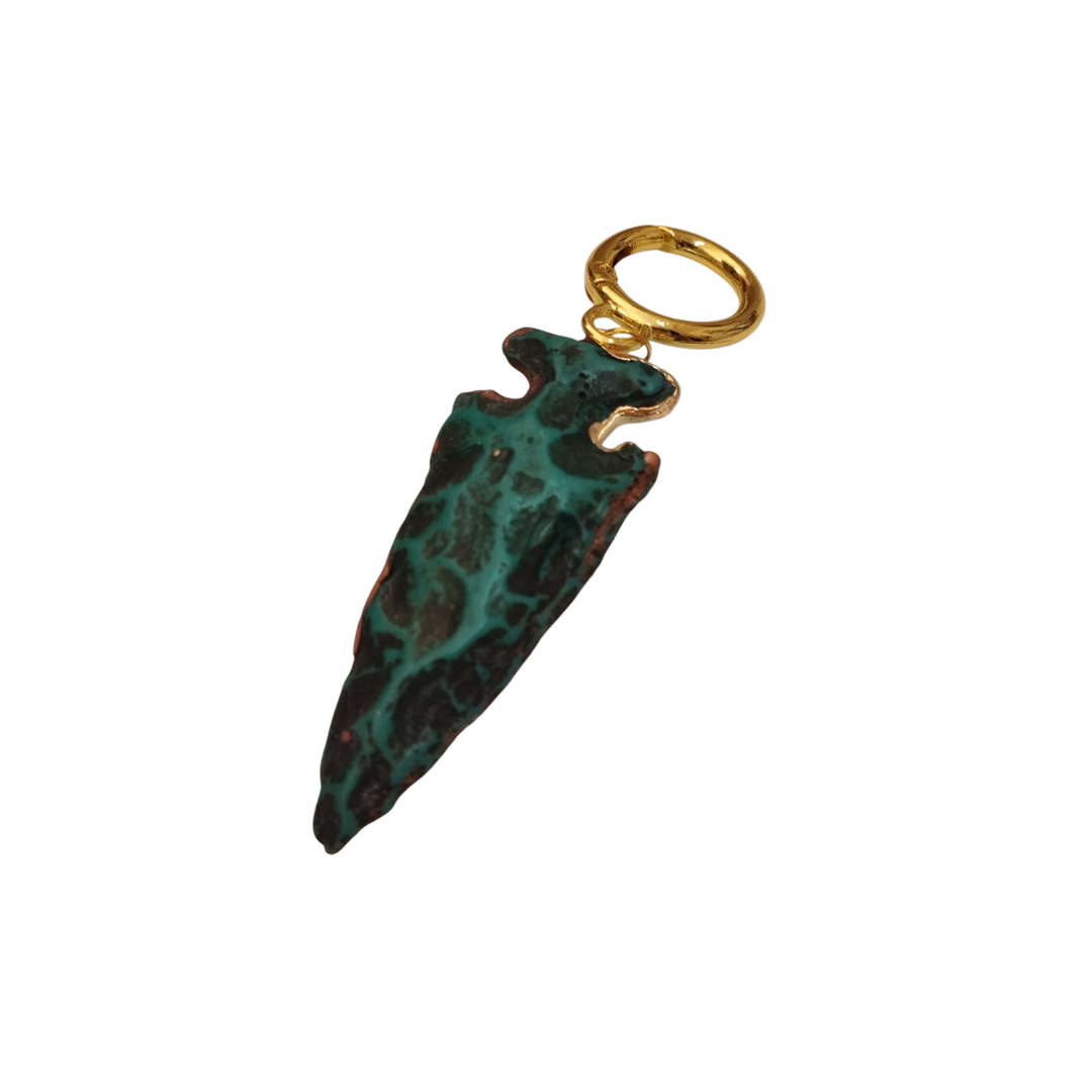 Charm Harrowhead, mix and match Claudia De Rosa jewelry_green