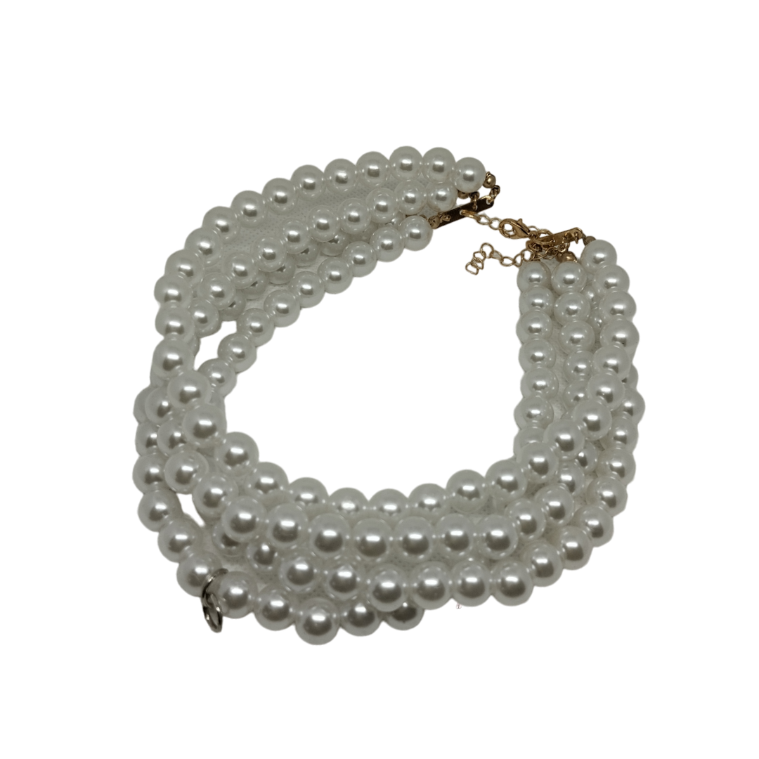 Chocker Multifilo Perle - Collana Rockabilly