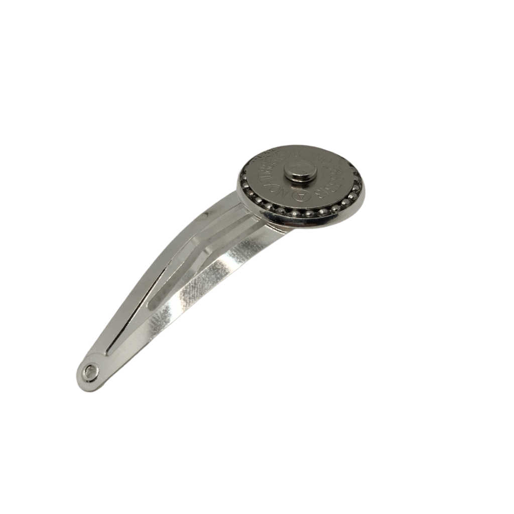 fermaglio Calamita per capelli colore Silver e bottone magnetico siver