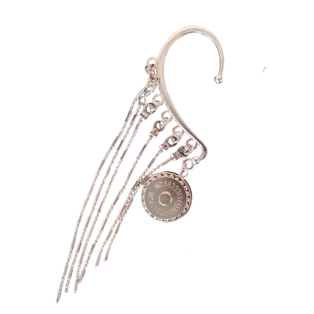 Earcuff Calamita Medusa Silver
