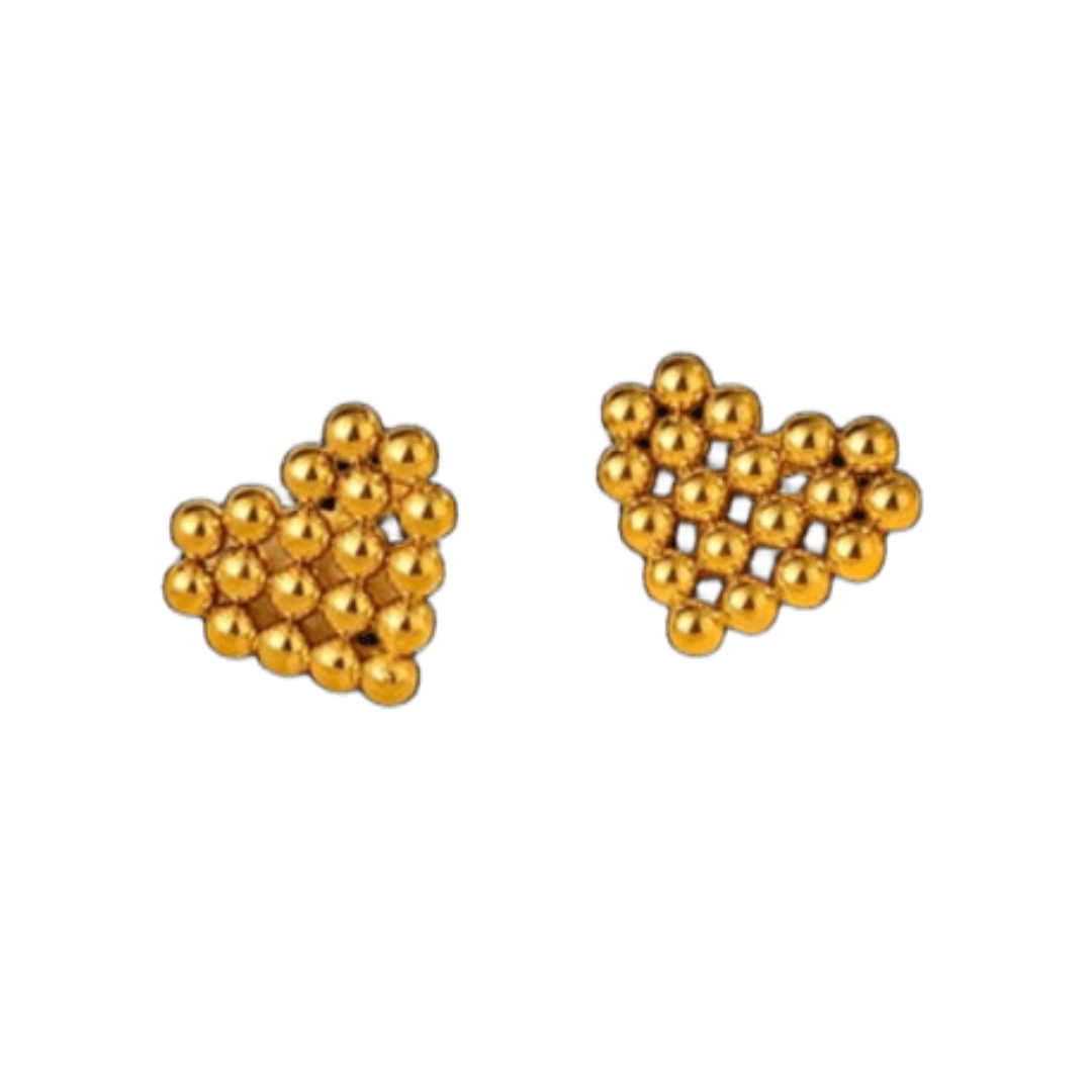 ORECCHINI 2 HEARTS - Orecchini Rockabilly