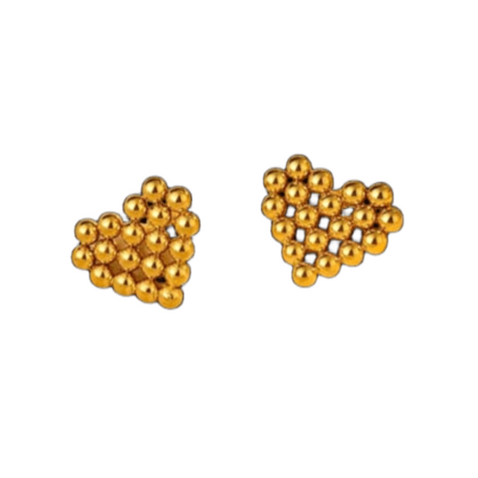 ORECCHINI 2 HEARTS - Orecchini Rockabilly