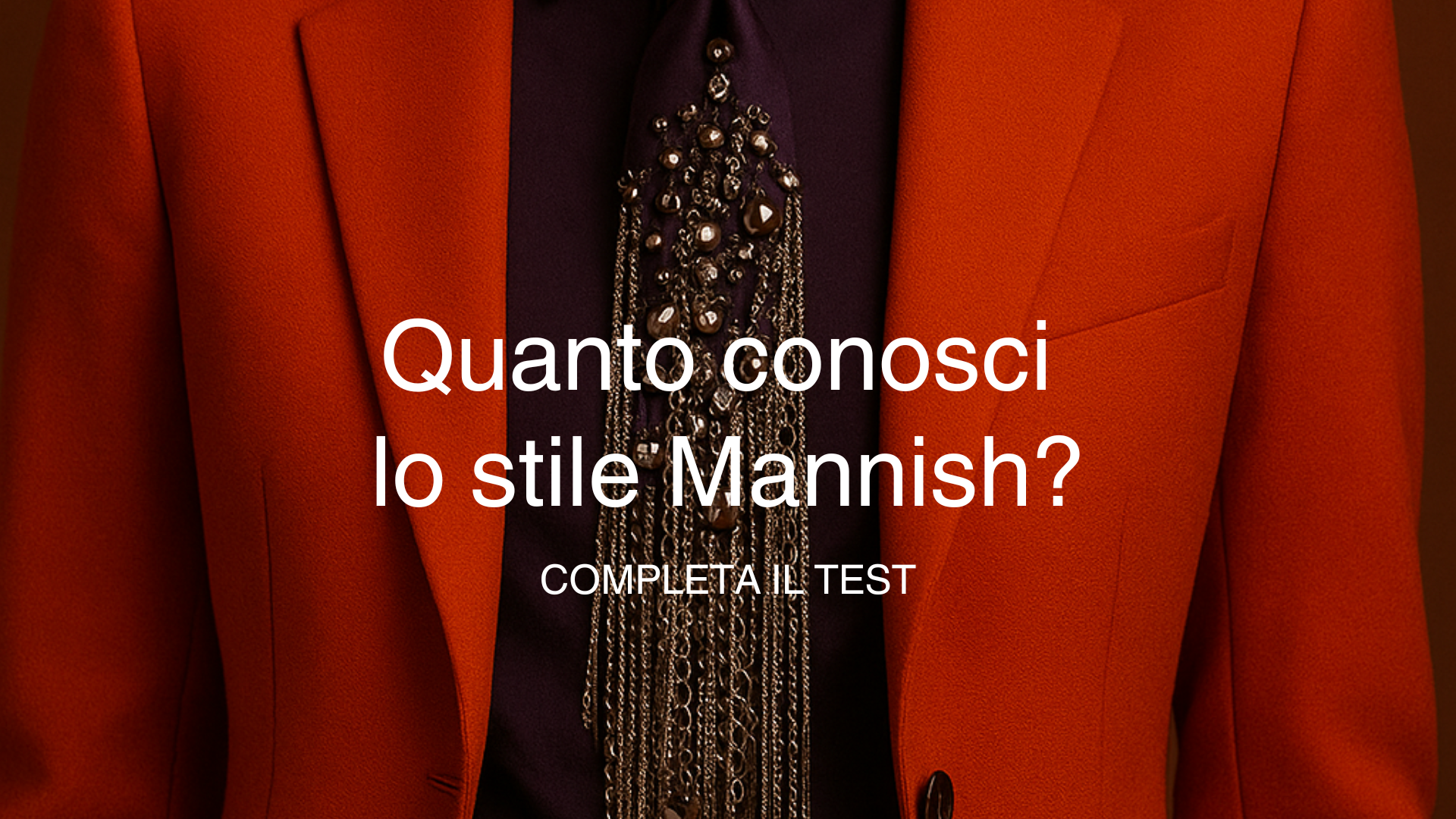 quiz interattivo sullo stile mannish