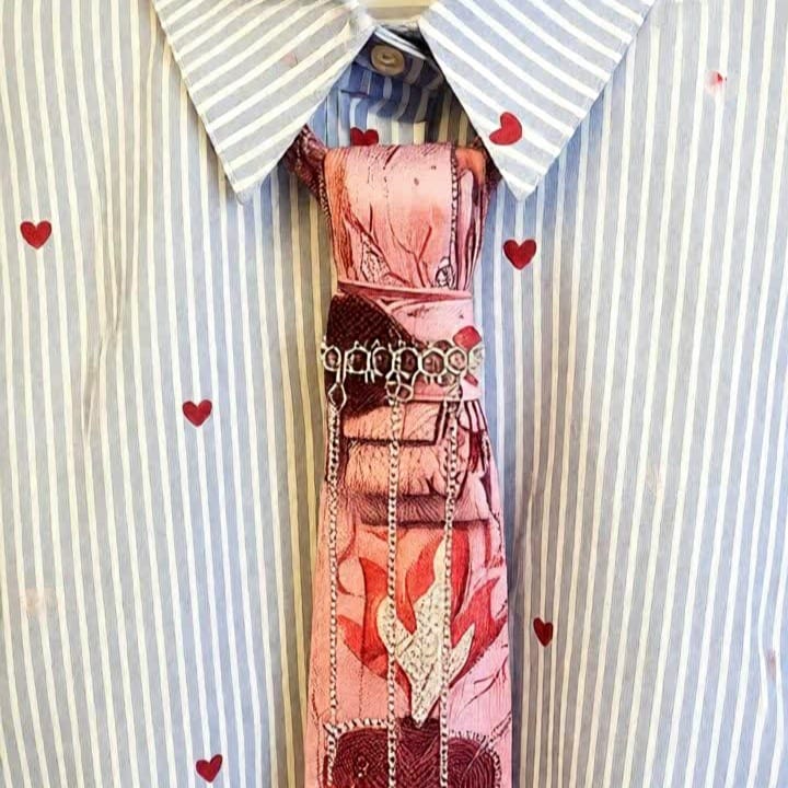 Cravatta Gioiello Donna Hearts