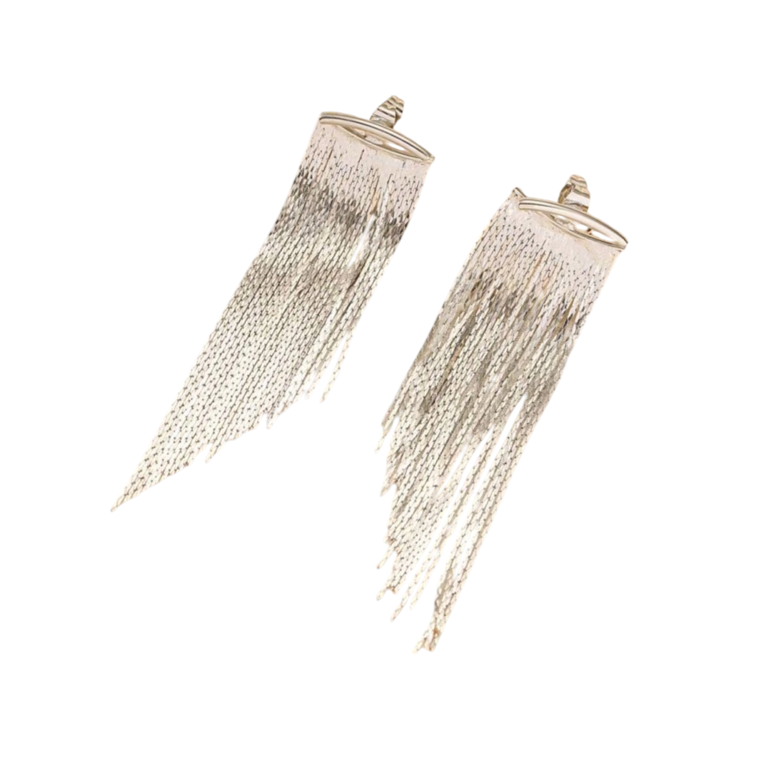 Orecchini Dynamite pendenti rockabilly silver